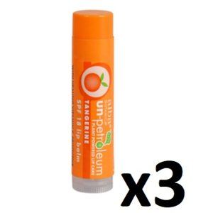 3x ALBA UN-PETROLEUM BALM TANGERINE  Sticks